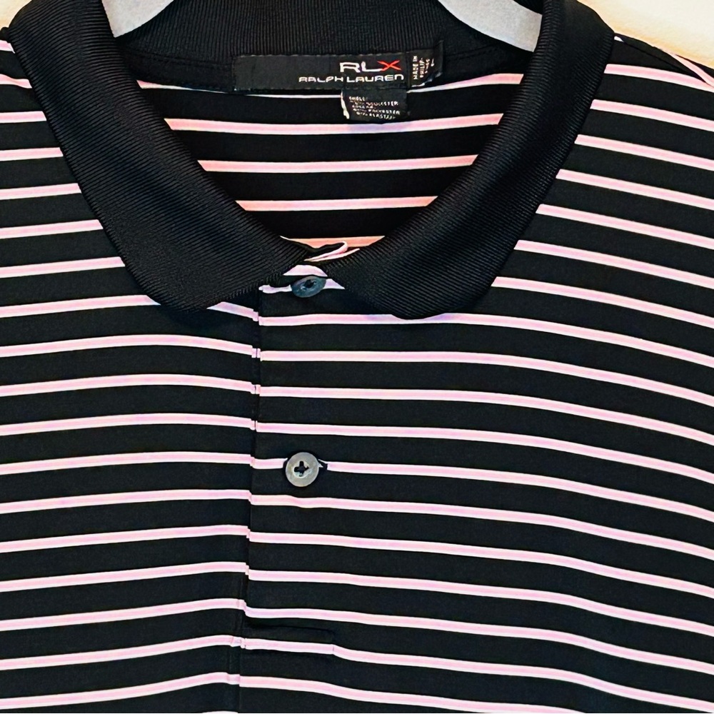 Ralph Lauren Black and Pink Polo Shirt
